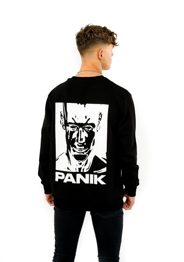 OVERSIZE GRAPHIC SWEATSHIRT - BLACK