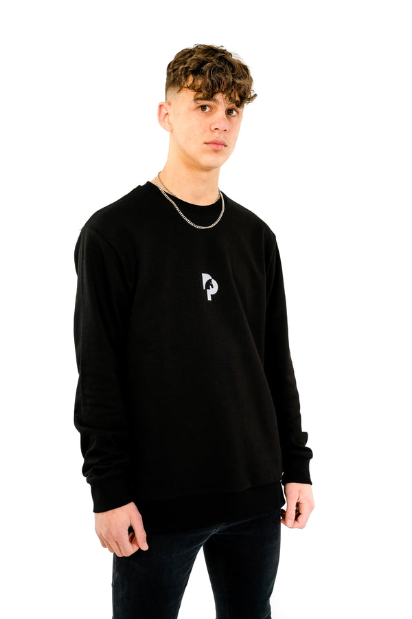 OVERSIZE GRAPHIC SWEATSHIRT - BLACK